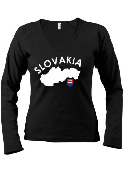 Dámske tričko Slovakia Map