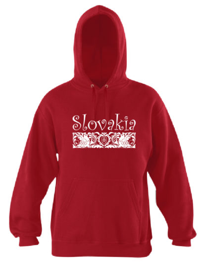Pánska mikina Slovakia Folk - červená